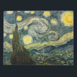 Vincent van Gogh's The Starry Night (1889) Notepad<br><div class="desc">A Classic 1889 Post Impressionist Painting, artwork that has passed into the public domain and makes wonderful gifts and other products. All of the Fine Art, Vintage Art, Classic Masterpieces, and other Antique Masterworks here at Masterpiece Gallery have been carefully edited and placed on products to provide the best possible...</div>