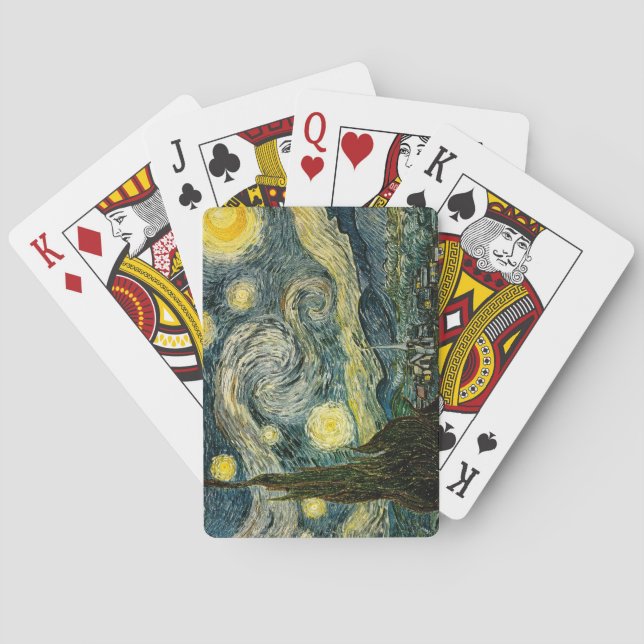 Vincent van Gogh's The Starry Night (1889) Playing Cards (Back)