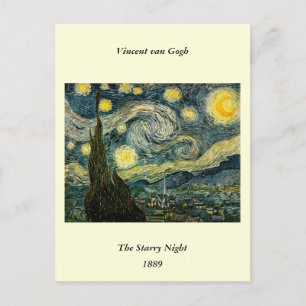 Vincent van Gogh's The Starry Night (1889) Postcard
