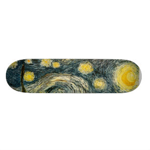 Vincent van Gogh's The Starry Night (1889) Skateboard