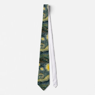 Vincent van Gogh's The Starry Night (1889) Tie