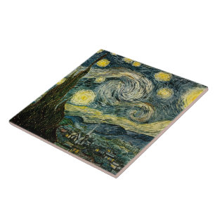 Vincent van Gogh's The Starry Night (1889) Tile