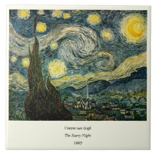 Vincent van Gogh's The Starry Night (1889) Tile