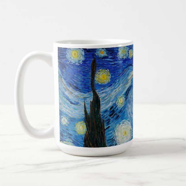 Vincent Van Gogh's The Starry Night Coffee Mug (Left)