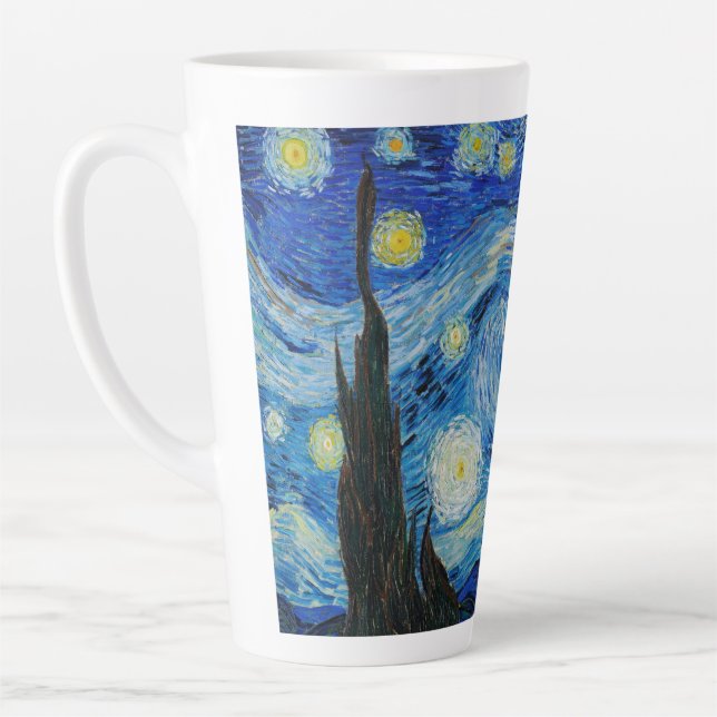 Vincent Van Gogh's The Starry Night Latte Mug (Left)