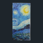 Vincent Van Gogh's The Starry Night Napkin<br><div class="desc">Immerse yourself in the mesmerising beauty of Vincent Van Gogh's The Starry Night with this high-quality reproduction art print. Own a piece of art history and let the brilliance of Van Gogh's masterpiece illuminate your surroundings.</div>