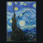 Vincent Van Gogh's The Starry Night Notebook<br><div class="desc">Immerse yourself in the mesmerising beauty of Vincent Van Gogh's The Starry Night with this high-quality reproduction art print. Own a piece of art history and let the brilliance of Van Gogh's masterpiece illuminate your surroundings.</div>
