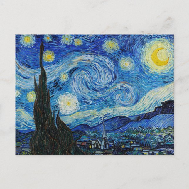 Vincent Van Gogh's The Starry Night Postcard (Front)