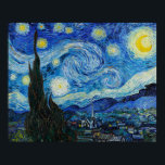 Vincent Van Gogh's The Starry Night  Poster<br><div class="desc">Vincent Van Gogh's The Starry Night (1889</div>