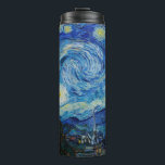 Vincent Van Gogh's The Starry Night Thermal Tumbler<br><div class="desc">Immerse yourself in the mesmerising beauty of Vincent Van Gogh's The Starry Night with this high-quality reproduction art print. Own a piece of art history and let the brilliance of Van Gogh's masterpiece illuminate your surroundings.</div>