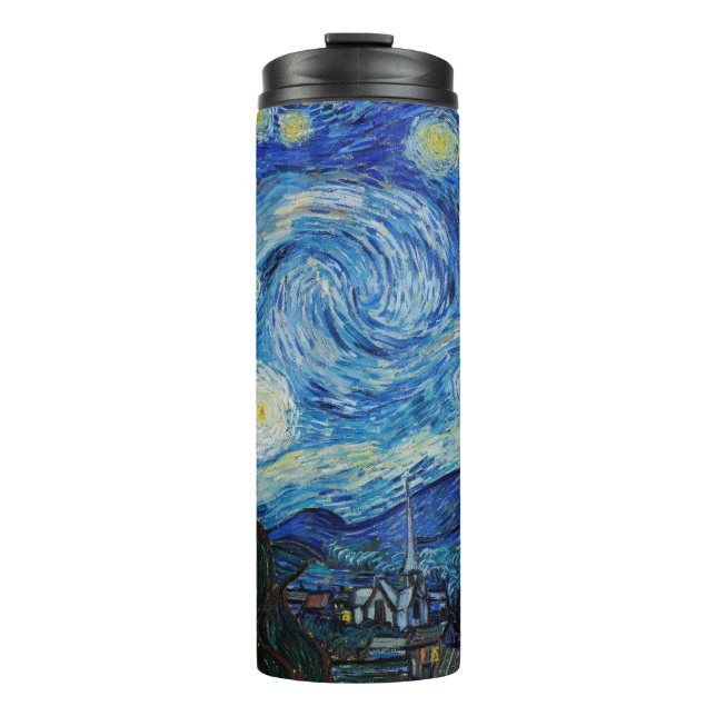 Vincent Van Gogh's The Starry Night Thermal Tumbler (Front)