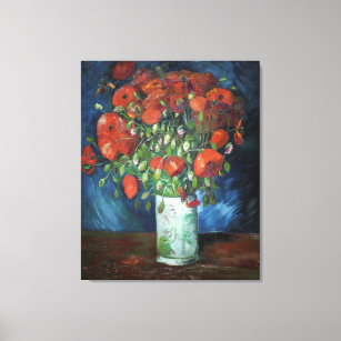 Vincent van Gogh's Vase with Poppies Canvas Print