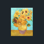 Vincent van Gogh's Vase with Twelve Sunflowers Canvas Print<br><div class="desc">Vincent van Gogh's Vase with Twelve Sunflowers Canvas Print
Vincent van Gogh's Vase with Twelve Sunflowers (1888–1889)</div>