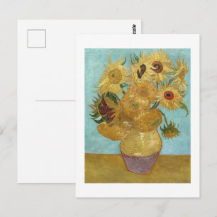 Vincent van Gogh's Vase with Twelve Sunflowers Postcard