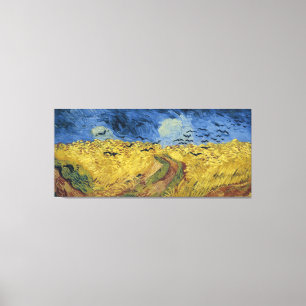 Vincent van Gogh's Wheat Field with Crows (1890) Canvas Print