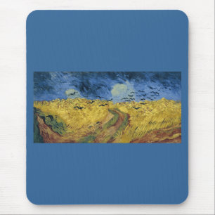 Vincent van Gogh's Wheat Field with Crows (1890) Mouse Mat