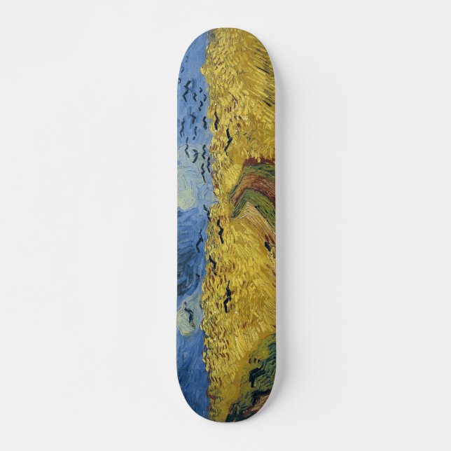 Vincent van Gogh's Wheat Field with Crows (1890) Skateboard (Front)