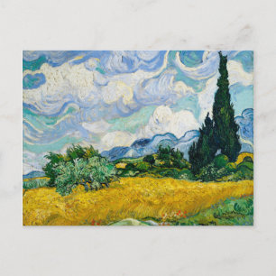 Vincent Van Gogh's Wheat Field with Cypresses Postcard