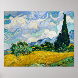 Vincent Van Gogh's Wheat Field with Cypresses Poster
