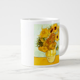 Vincent Van Gogh's Yellow Sunflower Painting 1888 Large Coffee Mug