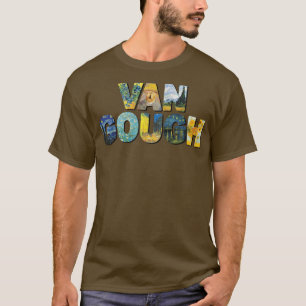 Vincent Van Gough Tribute Sunflower Starry Night P T-Shirt