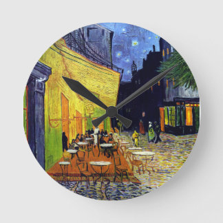 Vincent Willem van Gogh - Cafe Terrace at Night Round Clock