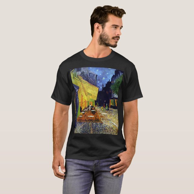 Vincent Willem van Gogh - Cafe Terrace at Night T-Shirt (Front Full)