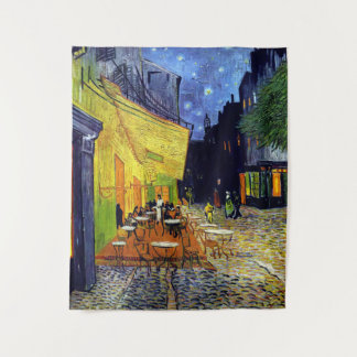 Vincent Willem van Gogh - Cafe Terrace at Night Tapestry