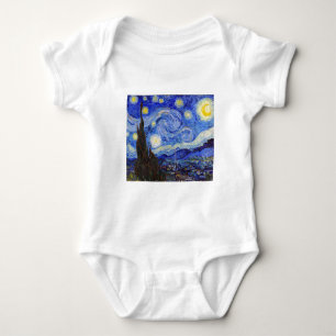 Vincent Willem van Gogh , "Starry Night" Baby Bodysuit