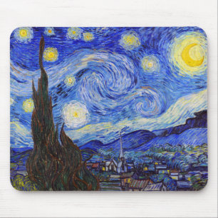 Vincent Willem van Gogh , “ Starry Night ” Mouse Mat