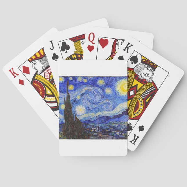 Vincent Willem van Gogh , “ Starry Night ” Playing Cards (Back)