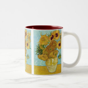 Vincent Willem van Gogh, Sunflower Two-Tone Coffee Mug