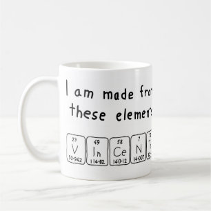 Vincente periodic table name mug