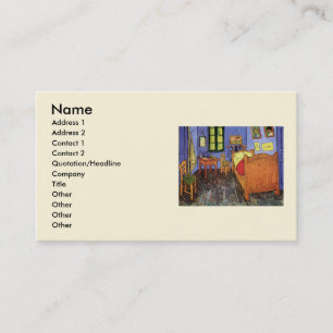 Vincent's Bedroom in Arles by Vincent van Gogh Business Card