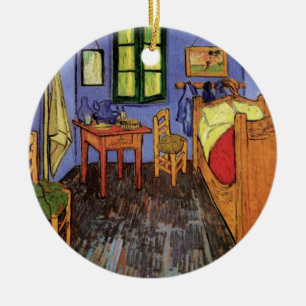 Vincent's Bedroom in Arles by Vincent van Gogh Ceramic Tree Decoration