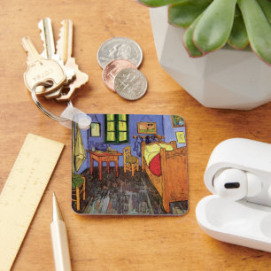 Vincent's Bedroom in Arles by Vincent van Gogh Key Ring