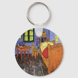 Vincent's Bedroom in Arles by Vincent van Gogh Key Ring