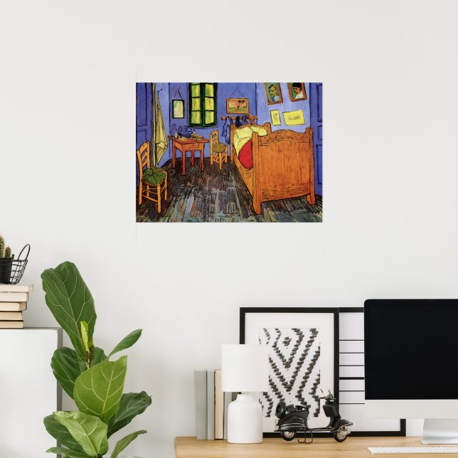 Vincent's Bedroom in Arles by Vincent van Gogh Poster (Home Office)