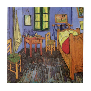 Vincent's Bedroom in Arles by Vincent van Gogh Tile