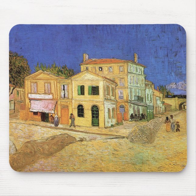 Vincent's House in Arles by Vincent van Gogh Mouse Mat (Front)
