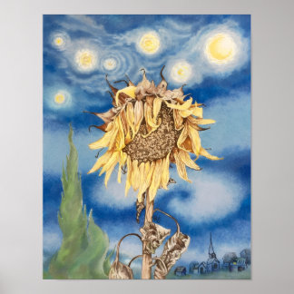 Vincent's Sunflower Poster