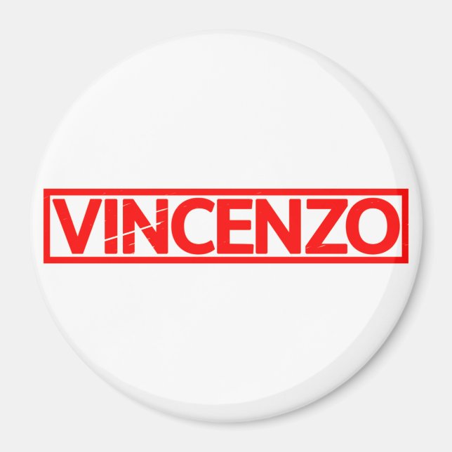 Vincenzo Stamp Magnet (Front)