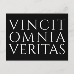 VINCIT OMNIA VERITAS - Light Holiday Postcard