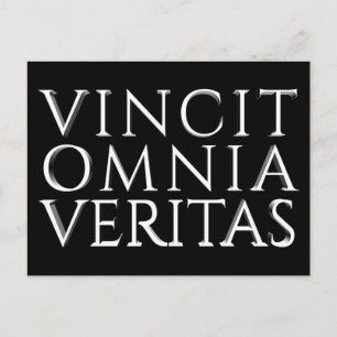 VINCIT OMNIA VERITAS - Light Holiday Postcard