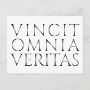 VINCIT OMNIA VERITAS - Light Holiday Postcard