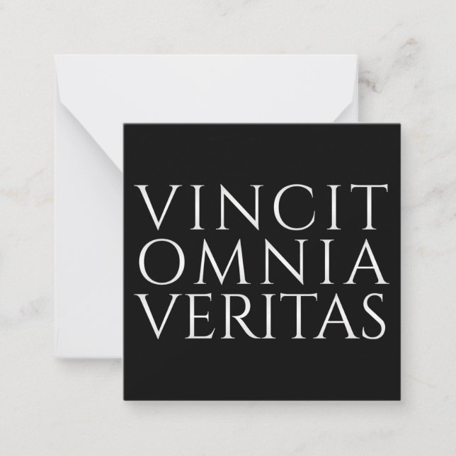 VINCIT OMNIA VERITAS - Light Note Card (Front)