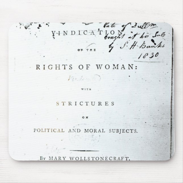 Vindication of the Rights of Woman' Mouse Mat (Front)