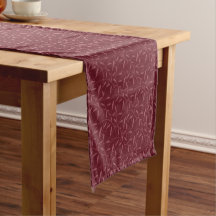 Vine and Leaf Swirl Pattern | Burgundy
