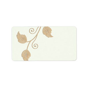Vine and Leaves Wedding Blank Address Labels