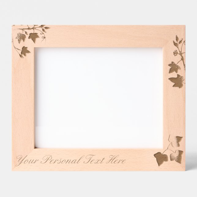 Vine branches and leaves etched frames (Front)